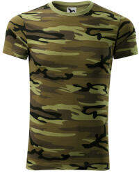 Malfini Camouflage rövid ujjú póló, green, 160g/m2
