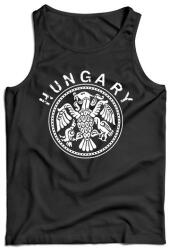 DRAGOWA férfi ujjatlan trikó magyar, fekete 160g/m2