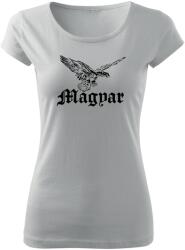 DRAGOWA női rövid ujjú trikó Magyar turul, fehér 150g/m2