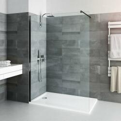 Roltechnik Calida CI TWF 900 Walk In zuhanyfal 90 cm, fekete kerettel, átlátszó üveggel + biztonsági fóliával