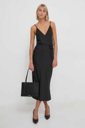 Calvin Klein ruha fekete, maxi, egyenes - fekete 42