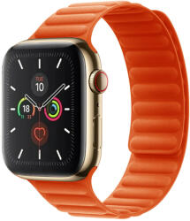 iprofix Apple Watch Szíj (38/40/41/42mm(Series 10), Mágneses szövet pánt - narancssárga (OS-0516)