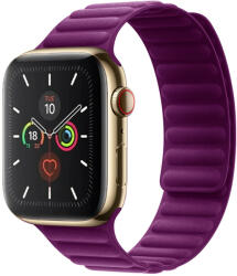 iprofix Apple Watch Szíj 42/ 44/ 45/ 46 /49 mm, Mágneses szövet pánt - lila (OS-0533)