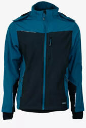 Urgent Sara Comfort Plus softshell dzseki fekete/petrolkék színben (DT-SARA-1-13-620-80-25-2XL)