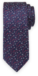Willsoor Klasszikus férfi sötétkék nyakkendő kis virágokkal 16156