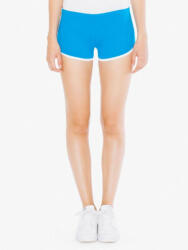 American Apparel Női short AA7301 futónadrág, Teal/White-XS