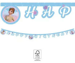 Disney Frozen II Wind Spirit, Jégvarázs Happy Birthday felirat FSC 2 m (PNN93844) - oliviashop