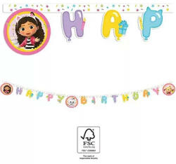 Gabby's Dollhouse, Gabi babaháza Happy Birthday felirat FSC 2 m (PNN95761) - oliviashop