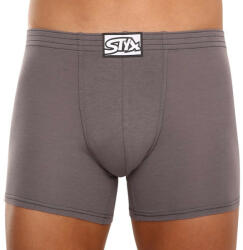 Styx 3PACK férfi boxeralsó Styx hosszú klasszikus gumipánt sötétszürke (3F1063) S