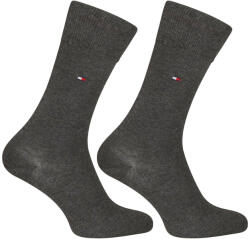 Tommy Hilfiger 2PACK férfi zokni Tommy Hilfiger magas szürke (371111 030) L