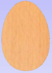Batadecor Tojás alakú falap/ 4 mm