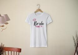 Personal Tricou damă - Bride coroniță Mărimea - Adult: XL, Culori: Alb
