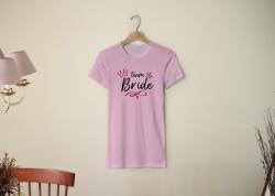 Personal Tricou damă - Team Bride coroniță Mărimea - Adult: XL, Culori: Roz