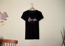 Personal Tricou damă - Bride coroniță Mărimea - Adult: XS, Culori: Negru