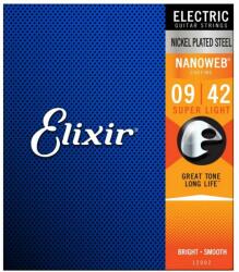Elixir Corzi chitara electrica Elixir Nanoweb Electric Super Light 09-42 (NANOWEB9-42)