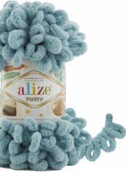 alize Puffy 414 - azúrkék (kézen kötés) (88682)