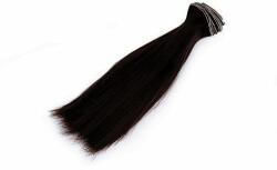 Mű haj 15 cm - barnás fekete (0165)