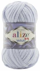 alize Velluto 416 - szürke (zsenília fonal, 100g, 68m) (8252)