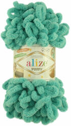 alize Puffy 490 - kékes zöld (kézen kötés) (146)