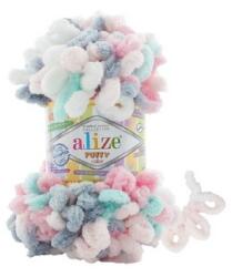 alize Puffy Color 6529 (kötés kézzel, tű nélkül) (308)