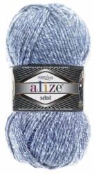  Superlana Midi 806 - kék spriccelt (25% gyapjú, 75% akril, ) (8294)