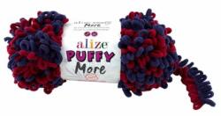 alize Puffy MORE 6268 - kék, piros (kétoldalas kötésminta) (8362)