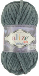 alize Velluto 87 - sötét szürke (zsenília fonal, 100g, 68m) (8242)