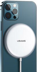 USAMS Incarcator de retea Incarcator Wireless MagSafe 15W - USAMS Super Thin W2 (US-CD160) - Silver (KF234424) - vexio