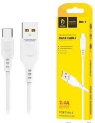 DENMEN Cable Denmen D01t Usb Type-c 1 Meter White 2.4a (d01t White)