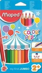 Maped Színes ceruza 12 Maped Color'Peps Jumbo háromszögletű 12színű Írószerek MAPED 834010