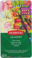 Derwent Színes ceruza 12 Derwent Academy fémdobozos kerek, 12színű Írószerek DERWENT 2301937