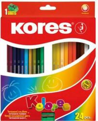 Kores Színes ceruza 24 Kores Hexagonal hatszögletű 24színű Írószerek KORES 96324