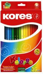 Kores Színes ceruza 36 Kores Hexagonal hatszögletű 36színű Írószerek KORES 96336