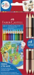 Faber-Castell Faber-Castell színes ceruza 10+3db Grip + bicolor 6 bőrszín 201746