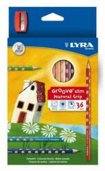 LYRA Színes ceruza 36 Lyra Groove Slim+hegyező 2821360