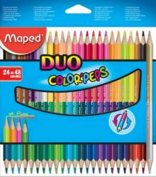 Maped Színes ceruza 24 Maped Color'Peps Duo/kétvégű háromszögű 48szín Írószerek MAPED 829602