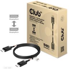 Club 3D DisplayPort 2.1 Conector Negru 1.2m CAC-1091 (CAC-1091)