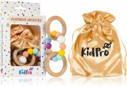 KidPro Teether & Rattle Fruit Mix jucărie pentru dentiție cu zornăitoare Rainbow 1 buc