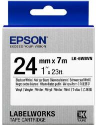 Epson LK-6WBVN fehér alapon fekete eredeti vinyl címkeszalag (C53S656020) - onlinetoner