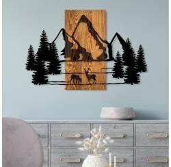 Asir Fali dekoráció 88x57 cm hegy motívum fa/fém 899SKL2622 (AS1679)