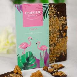 Demeter Chocolate Flamingós trópusi étcsokoládé granolával - Vegán