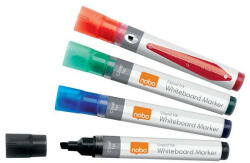 Nobo Táblamarker, vágott hegyű, 4 mm, NOBO, 4 különböző szín (VN5387) (VN5387)