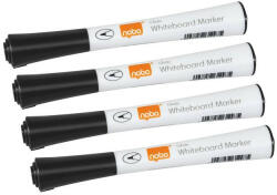 Nobo Táblamarker, kúpos hegyű, 1 mm, NOBO Glide, fekete (VN5392)