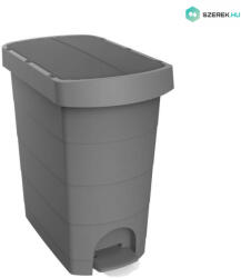 PLANET Pelikán Slim pedálos szemetes eco antracit színű, antracit fedéllel 60L (UP243B) - szerek