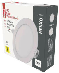 EMOS LED süllyesztett lámpatest NEXXO, kerek, fehér, 12, 5W, természetes fehér - fashionforyou