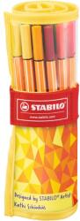 STABILO Point 88 textil tűfilc készlet, vegyes színű, 25db-os (SW8825021)