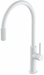 Omnires Baterie bucatarie cu sistem filtrare D1 alb mat Omnires Switch cu 3 cai, pentru apa filtrata (SW9057-FD1WM)