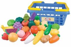 Teddies Coș de cumpărături cu fructe/legume 25 buc plastic (00622220) Bucatarie copii