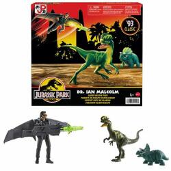 Mattel Jurassic World IAN MALCOLM CU DINOZURI SI ACCESORII (HLN18)