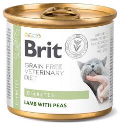 Brit Veterinary Diet Diabetes Lamb&Pea cukorbetegség esetén macskáknak 24x200g